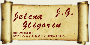 Jelena Gligorin vizit kartica
